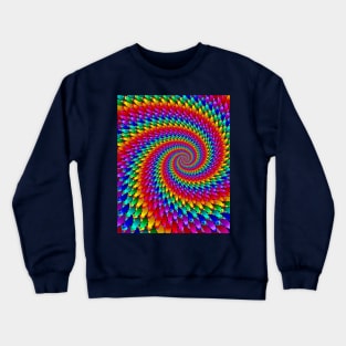 Colored Spiral Crewneck Sweatshirt